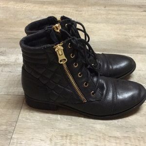 ALDO Black Ankle Combat Boot